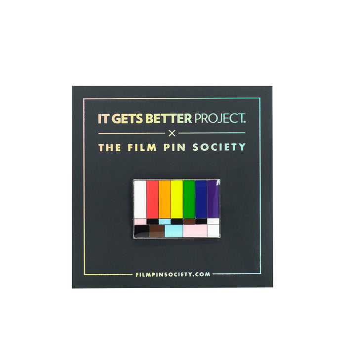 Film Pin Society - Color Bars and Tone LGBTQ+ Pride Pin