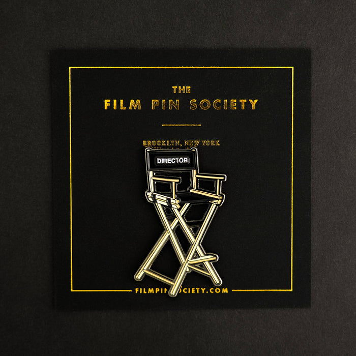 Film Pin Society - Director's Chair Enamel Pin