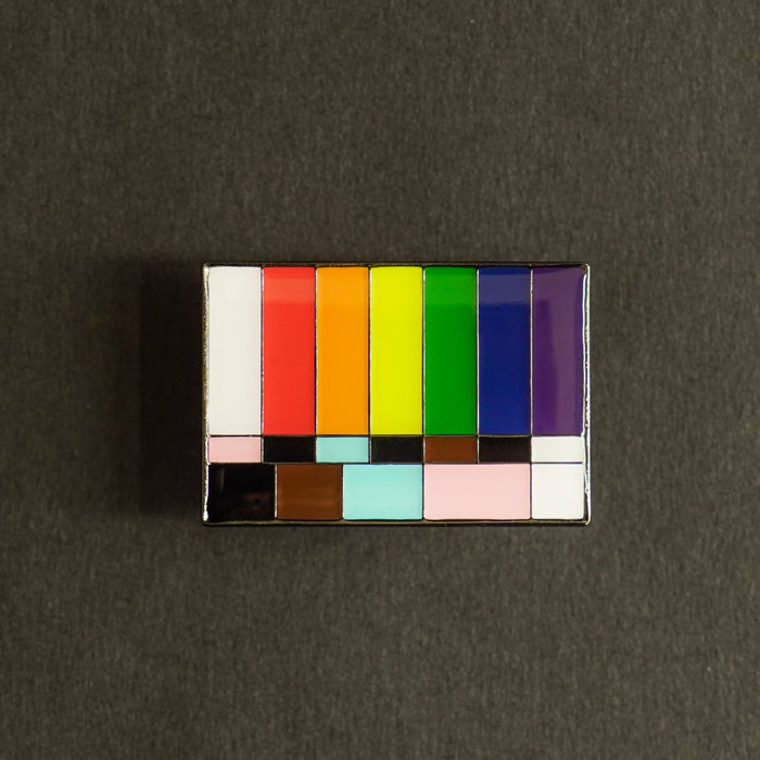 Film Pin Society - Color Bars and Tone LGBTQ+ Pride Pin