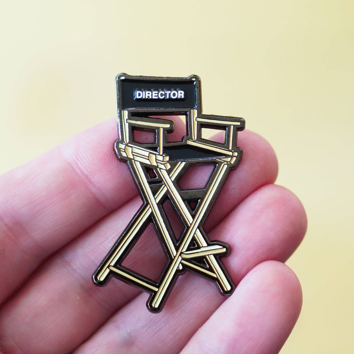 Film Pin Society - Director's Chair Enamel Pin