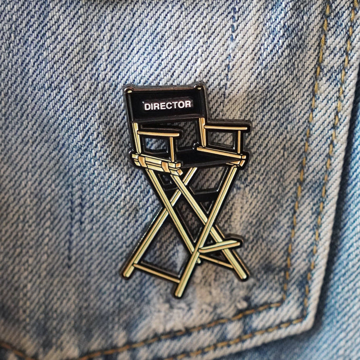 Film Pin Society - Director's Chair Enamel Pin