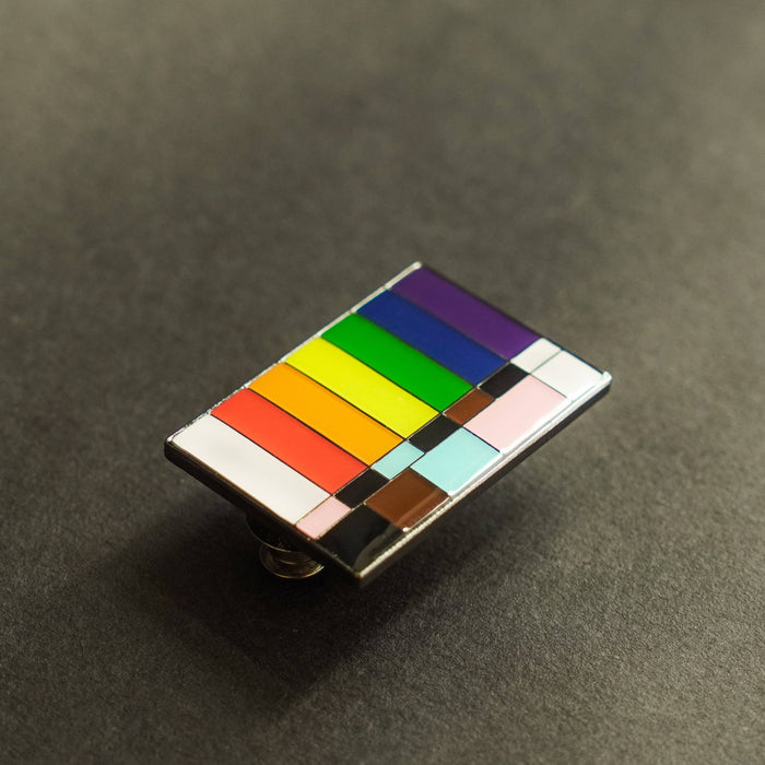 Film Pin Society - Color Bars and Tone LGBTQ+ Pride Pin