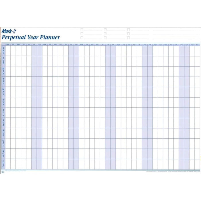 Mark-IT Perpetual Year Wall Planner - Large