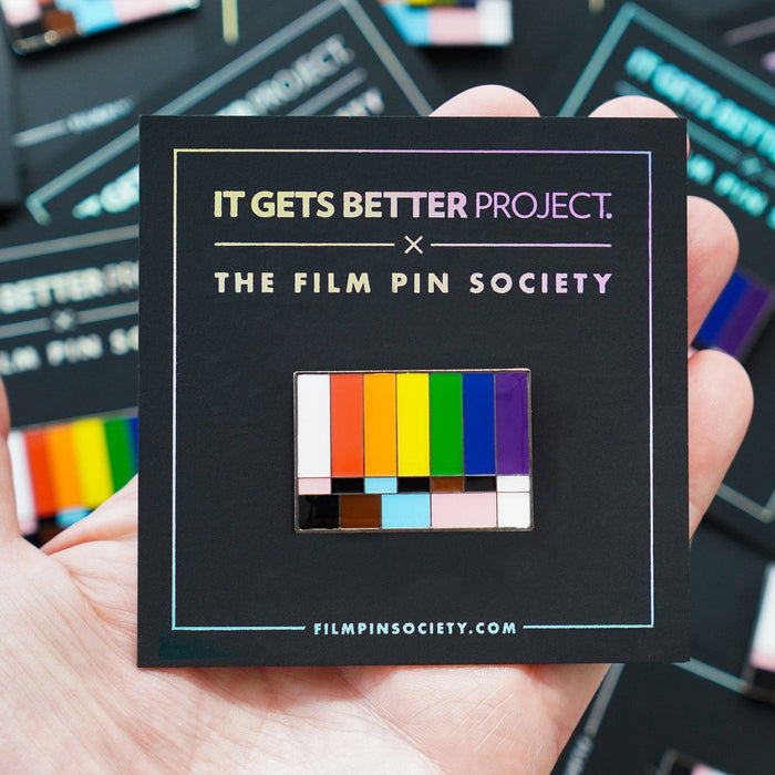 Film Pin Society - Color Bars and Tone LGBTQ+ Pride Pin