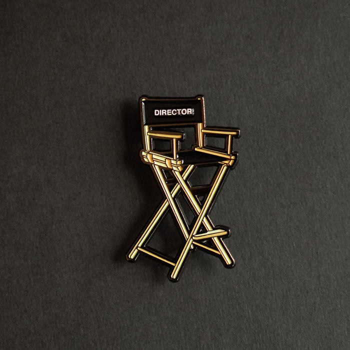 Film Pin Society - Director's Chair Enamel Pin