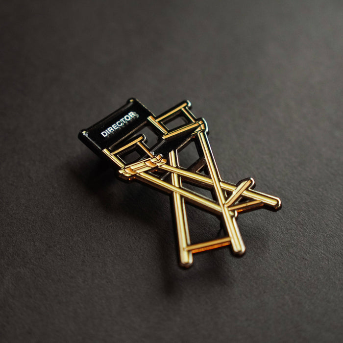 Film Pin Society - Director's Chair Enamel Pin