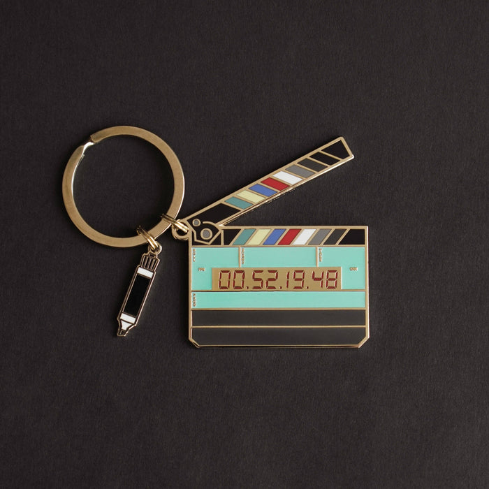 Film Pin Society - Glow in the Dark Large Movie Slate Keychain