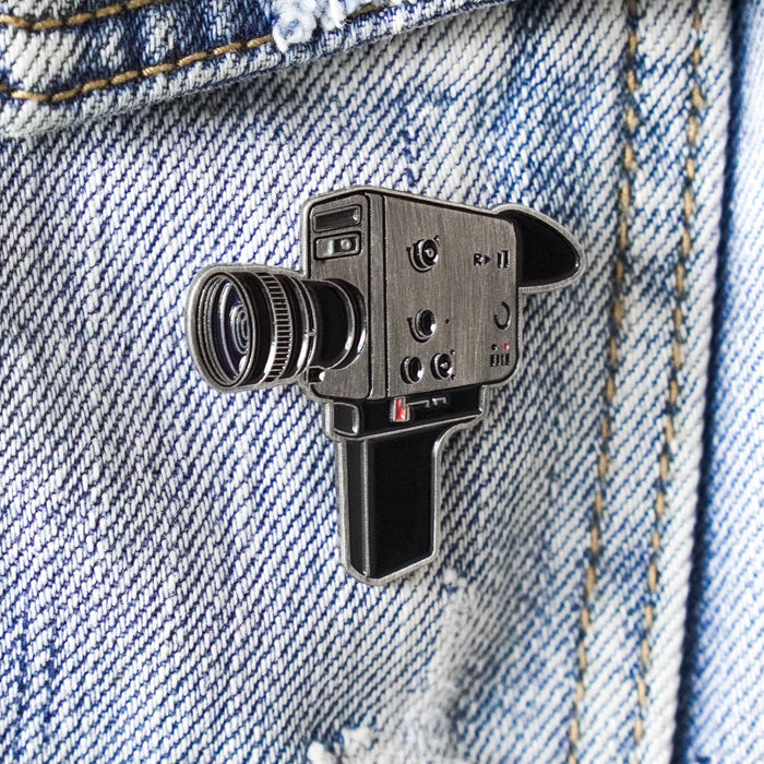 Film Pin Society - Retro Super 8 Camera Enamel Pin