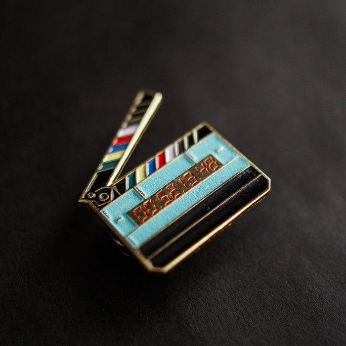 Film Pin Society - Glow in the Dark Movie Slate Clapper Enamel Pin