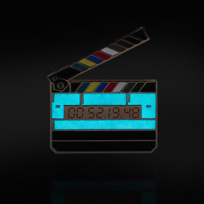 Film Pin Society - Glow in the Dark Movie Slate Clapper Enamel Pin