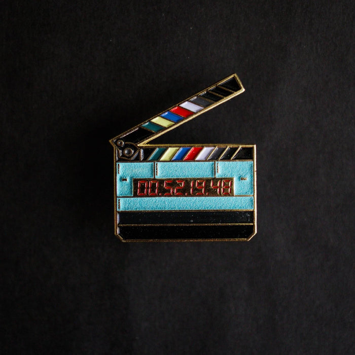 Film Pin Society - Glow in the Dark Movie Slate Clapper Enamel Pin