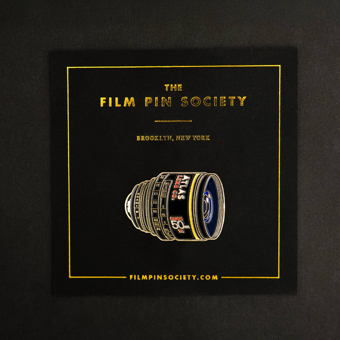 Film Pin Society - 50mm Anamorphic Lens Enamel Pin