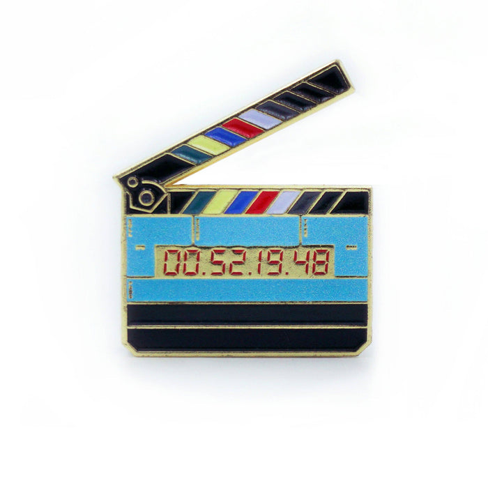 Film Pin Society - Glow in the Dark Movie Slate Clapper Enamel Pin