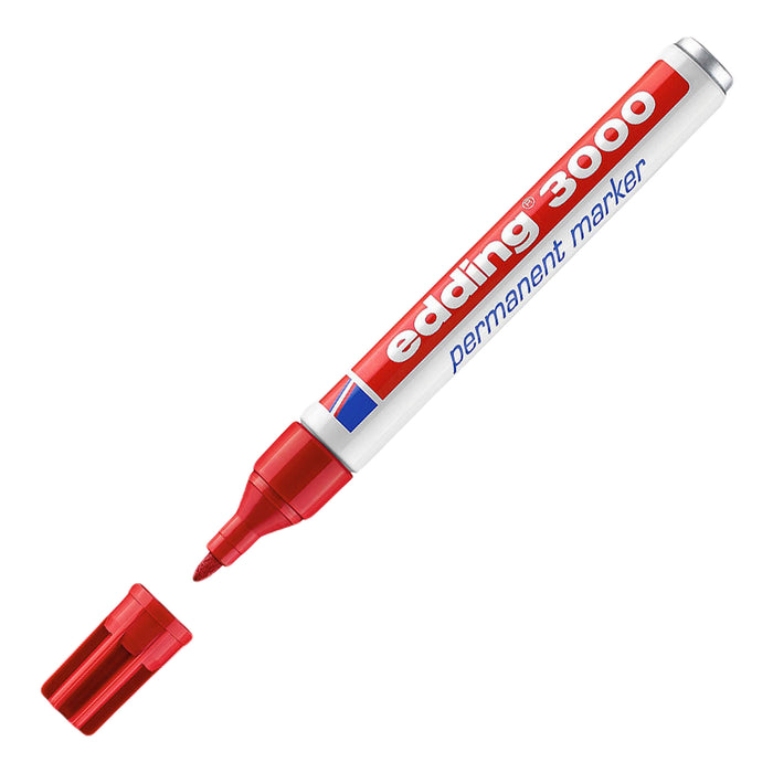 Edding 3000 Permanent Marker Bullet Tip 1.5-3mm ( Red )