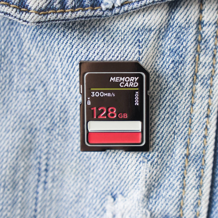 Film Pin Society - Memory Card Enamel Pin