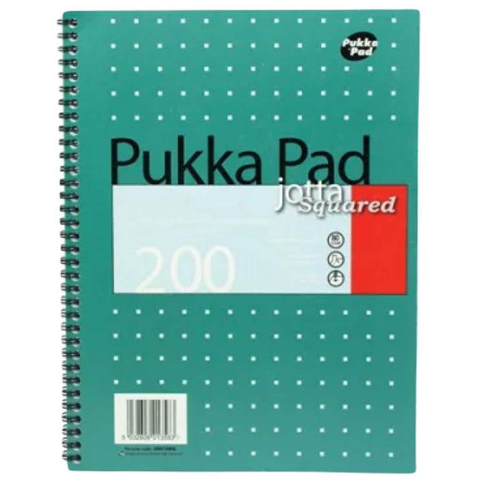 Pukka Pad A4 Squared Wirebound Notebook Jotta 80gsm 200 Pages